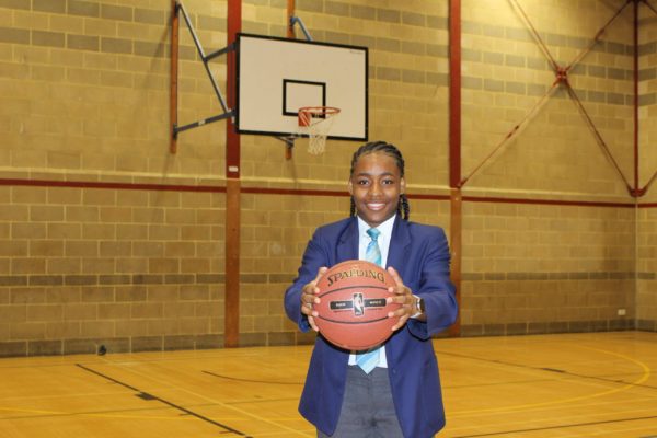 St Helena School student DeAnna Carrington who made her England basketball debut