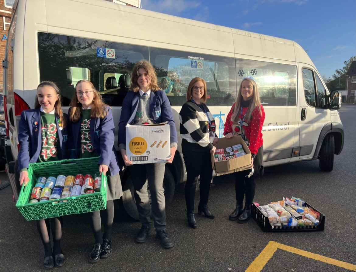 St Helena School Foodbank collection